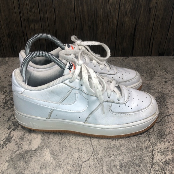 Nike Shoes - Nike Air Force 1 White Leather/Python Print